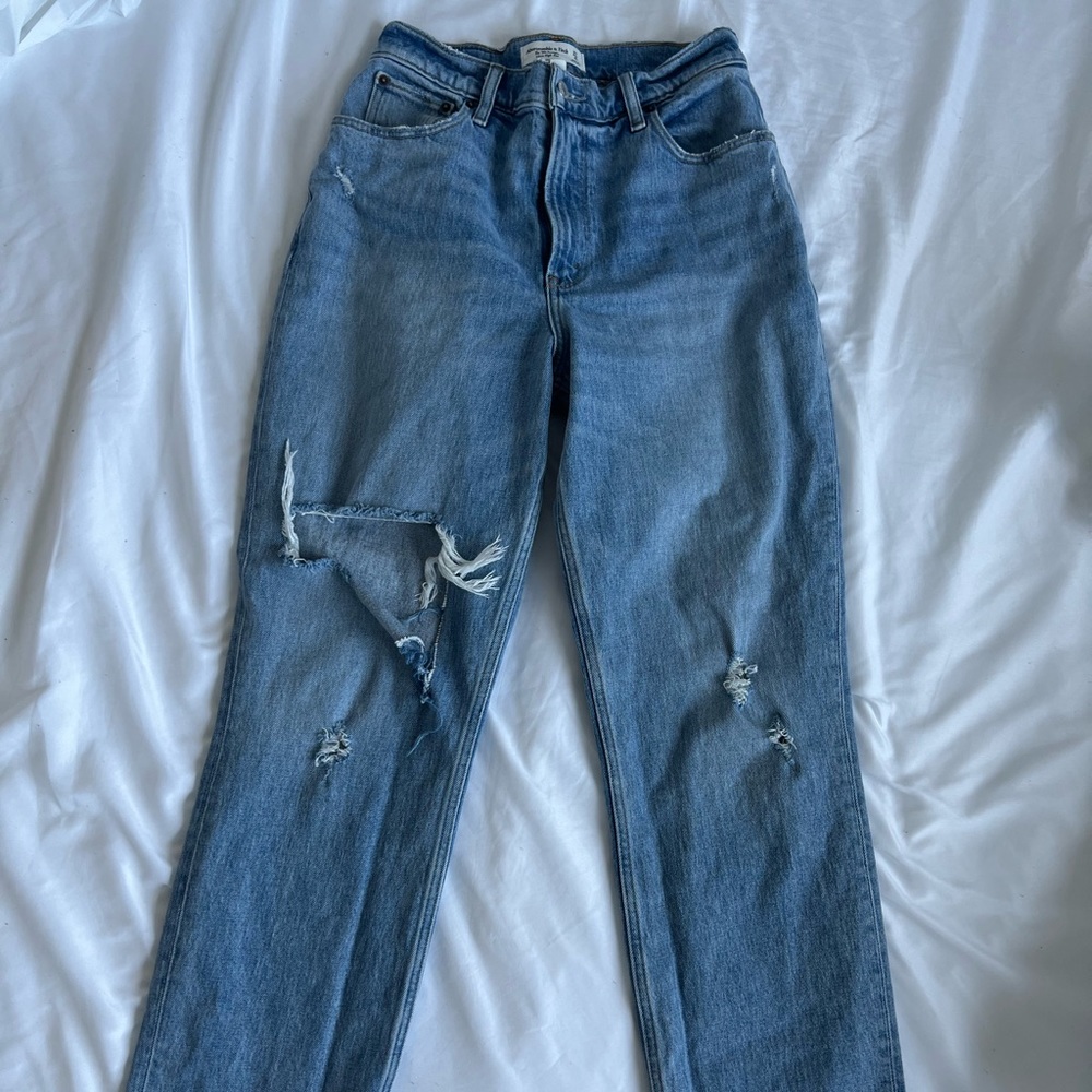 Abercrombie and Fitch Curve Love 90s Straight Ultra High Rise Jean